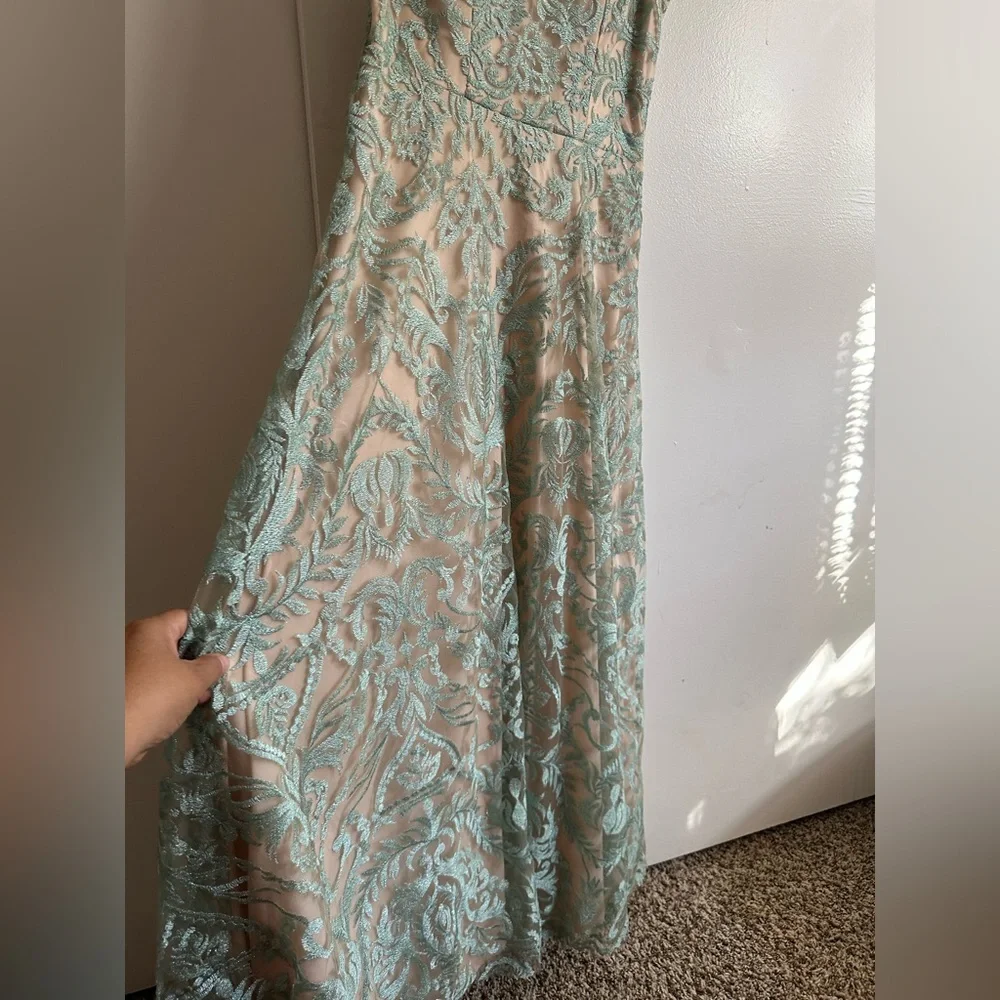 Speechless Mint Green Lace Maxi Dress - Picture 4 of 12